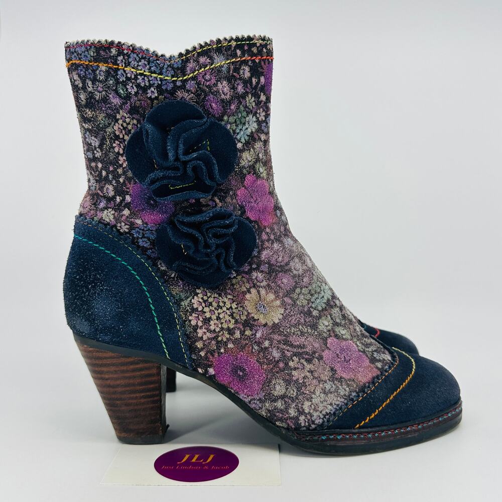 L'Artiste Spring Step Women's Simonetta Boho Ankle Boots Size 38 EU/ 7.5-8 US